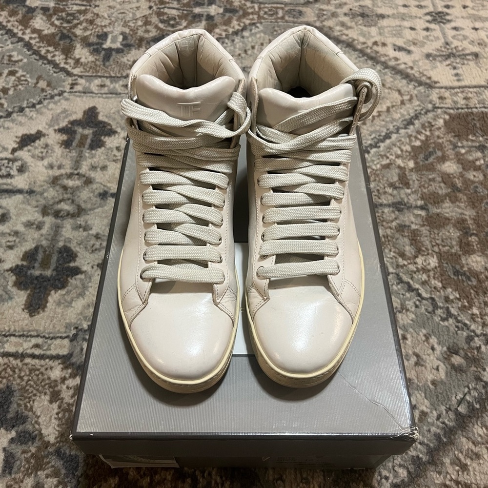 Tom Ford High-Top Sneakers - Cream